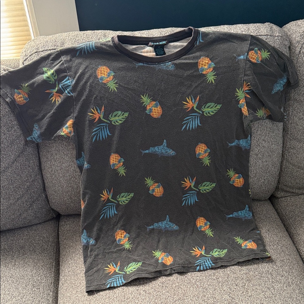 Kids Tropical Print Short Sleeve Tee